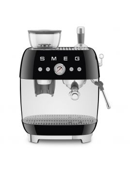 Smeg EGF03BLAU 50's Style Espresso Manual Coffee Machine Black