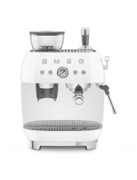 Smeg EGF03WHAU 50's Style Espresso Manual Coffee Machine White